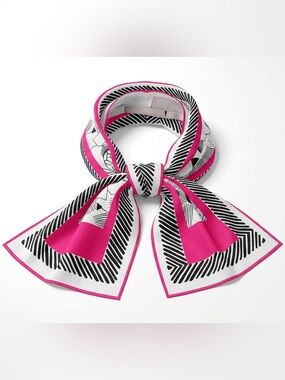 80s silk scarf Oscar de la Renta